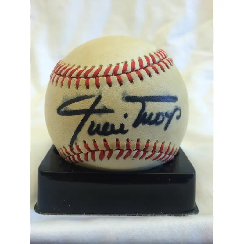 1970's WILLIE MAYS SIGNED NATIONAL LEAGUE FEENEY BASEBALL JSA Certificate