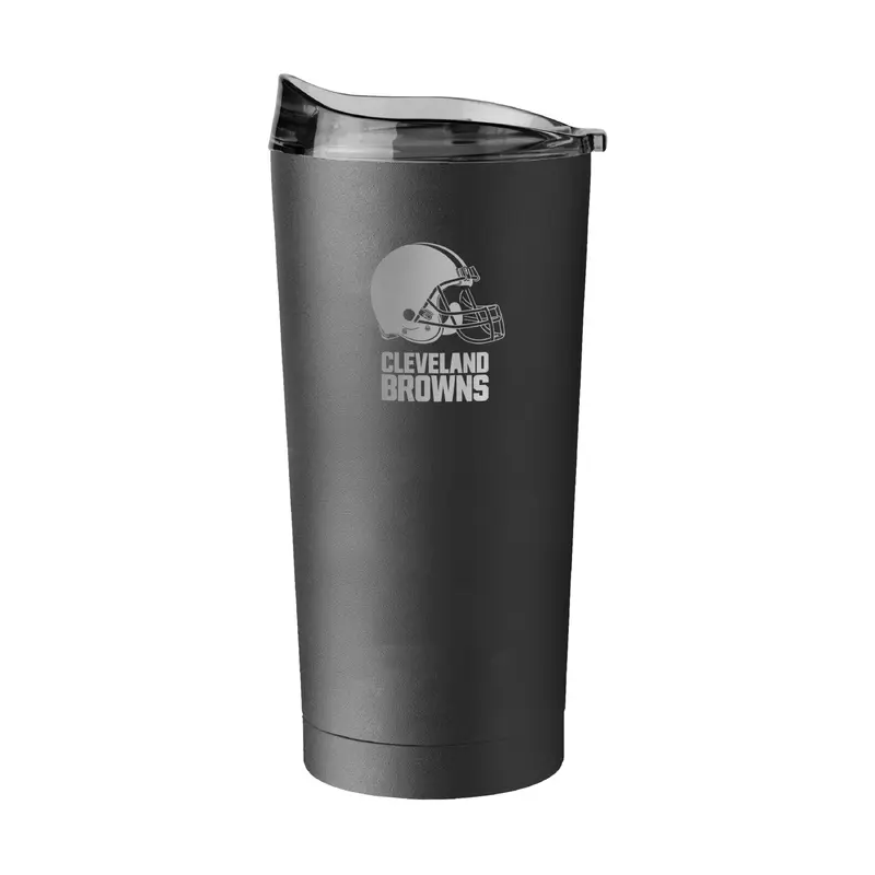 Cleveland Browns 20oz Black Powder Coat Tumbler