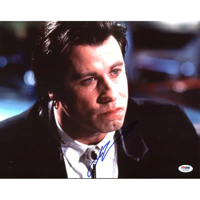 John Travolta Pulp Fiction Authentic Signed 11X14 Photo PSA/DNA #AC43181