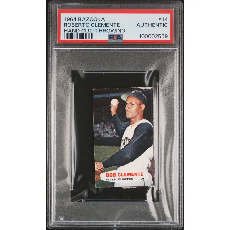 Roberto Clemente 1964 Bazooka #14 PSA Auth