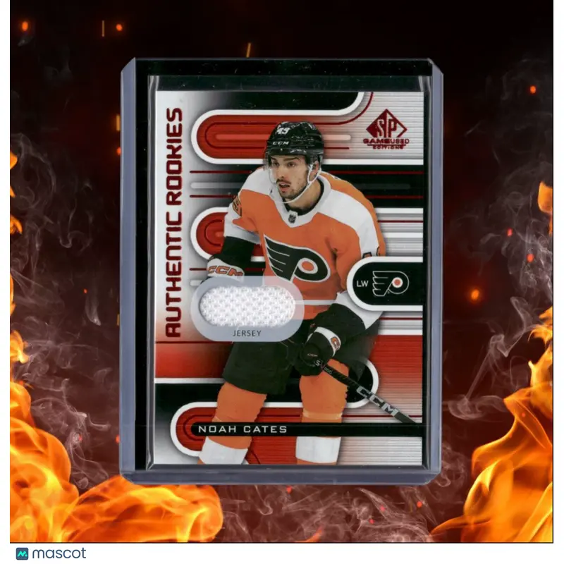 2022-23 SP Game Used Noah Cates Red Jersey Rookie #186
