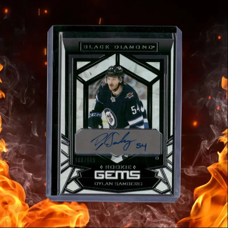 2022-23 Upper Deck Black Diamond Dylan Samberg Gems Rookie Auto 108/149 #RG-DS