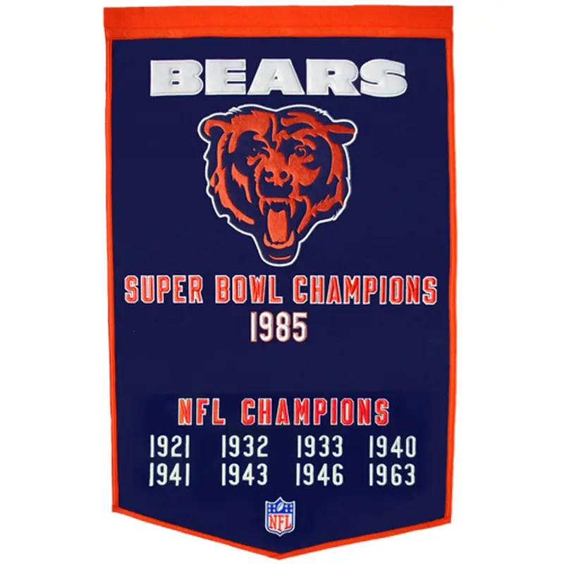 Chicago Bears Super Bowl Championship Dynasty Banner