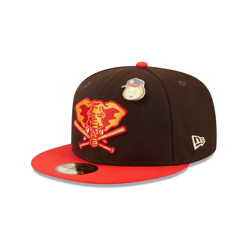 New Era 59fifty Fitted Cap Oakland Athletics Cooperstown THE ELEMENTS - Brown