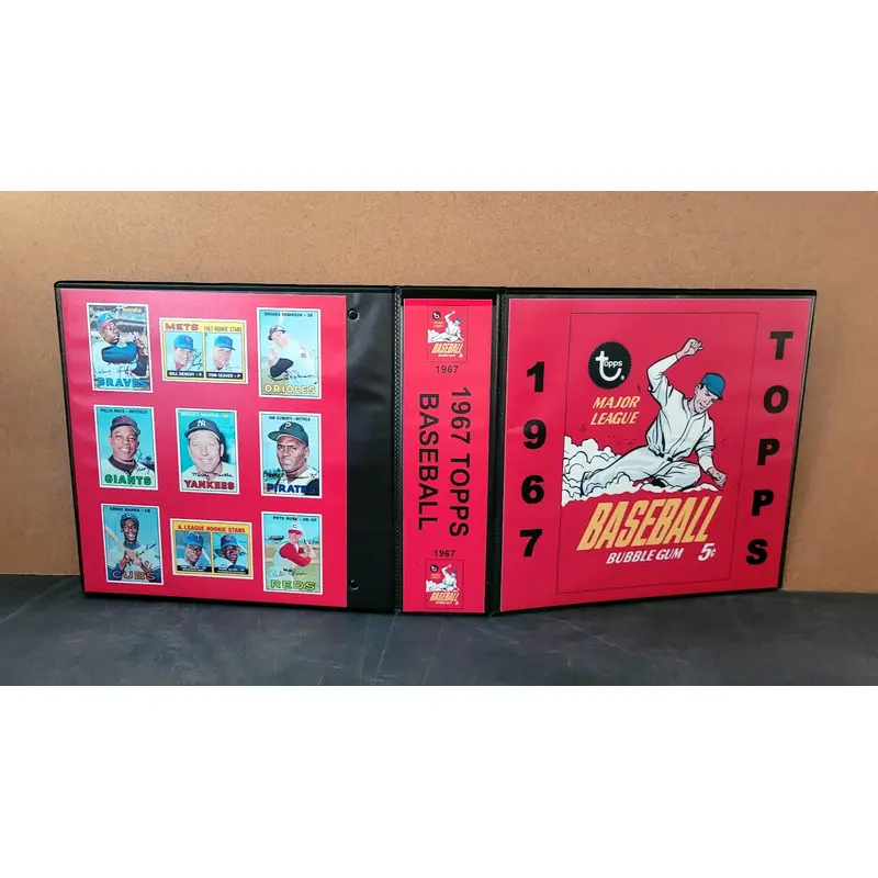 1967 Topps Baseball Cards Custom Made Album Binder 3 Sizes - 3532