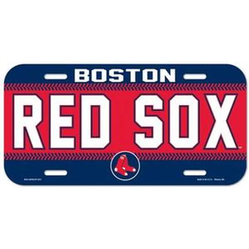 Boston Red Sox License Plate Sign