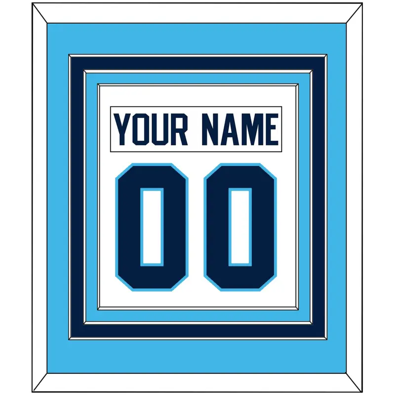 Pittsburgh Nameplate & Number (Back) Combined - Home White (1970-1972) - Triple Mat 2