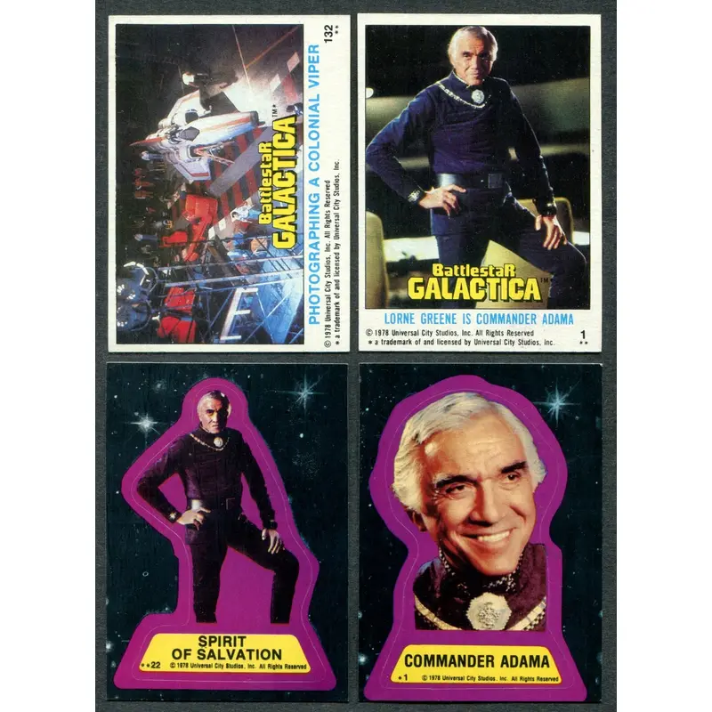 1978 Topps Battlestar Galactica Complete Set (w/ stickers) (132/22) NM NM/MT