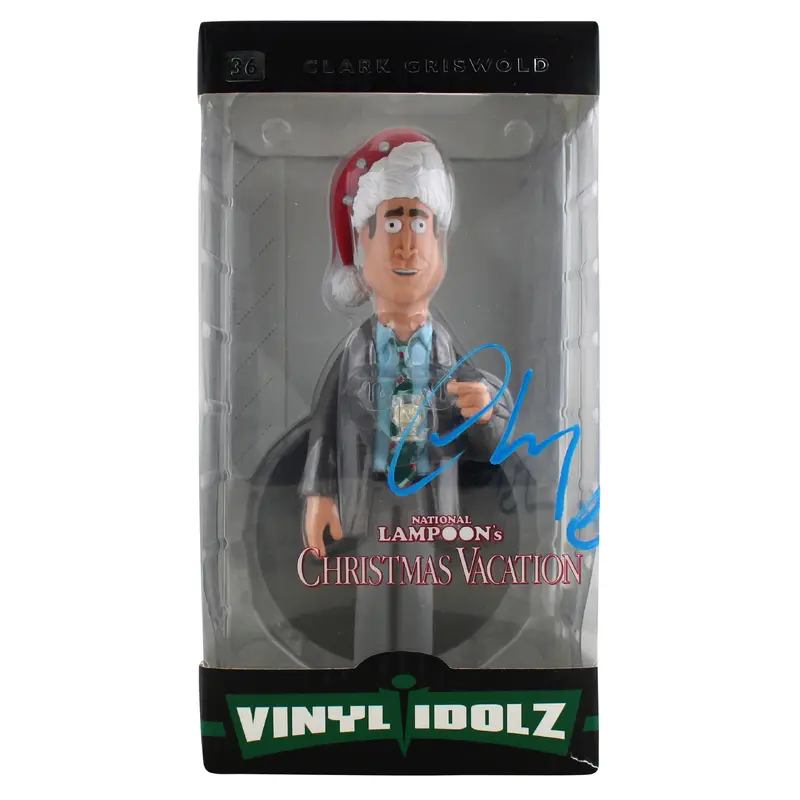 Chevy Chase Christmas Vacation Signed Vinyl Idolz #36 Clark Griswold Figure BAS