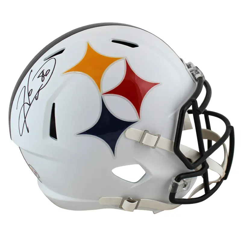 Steelers Hines Ward Signed Amp Riddell Full Size Speed Rep Helmet BAS Witnessed
