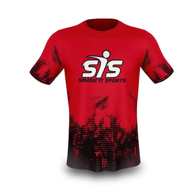Smash It Sports Red Dots Short Sleeve Shirt