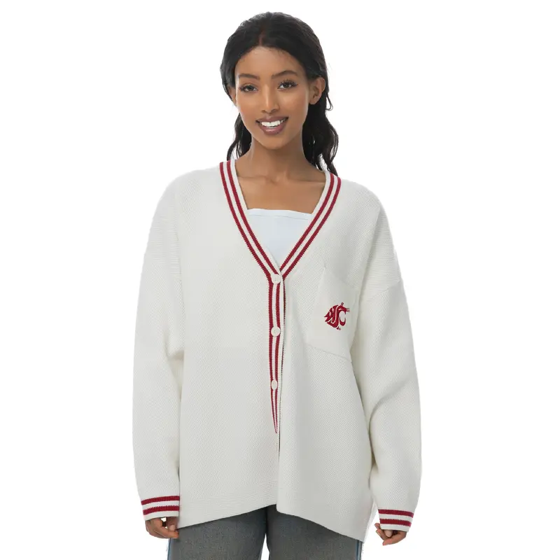 ZooZatz Washington State White Vic Cardigan