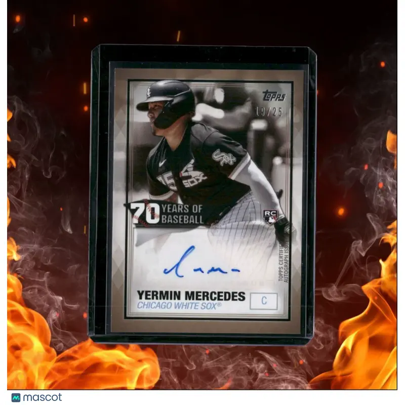 2021 Topps Yermin Mercedes  70 Years of Baseball Rookie Auto 19/25 #70YA-YM