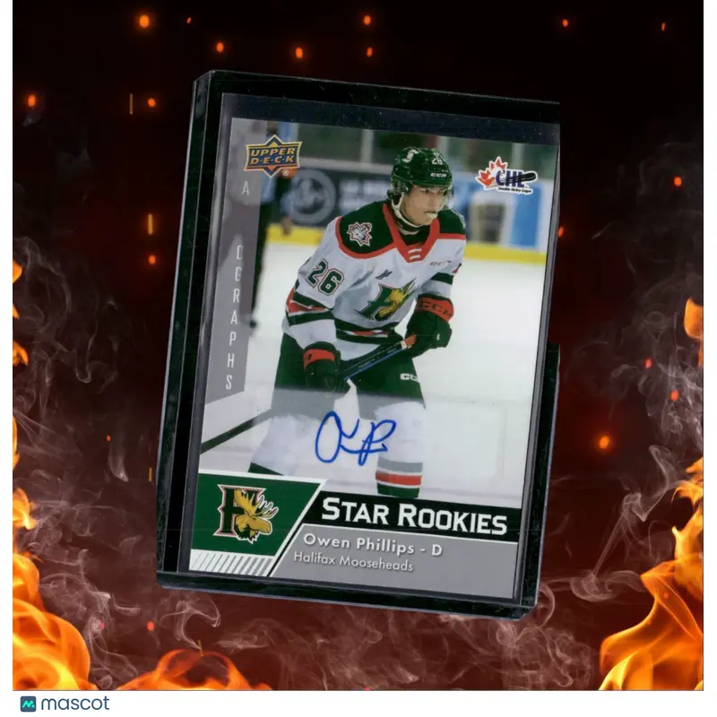 2023-24 Upper Deck CHL Owen Phillips Star Rookie Auto #360