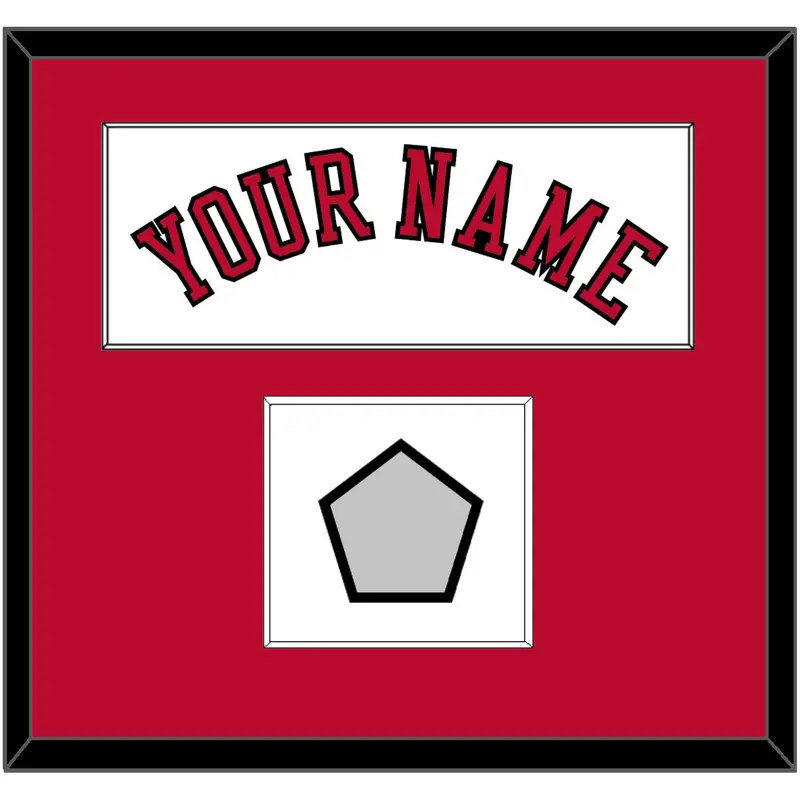 Chicago Name & 3X Champions Patch - Home White (1986-2017) - Single Mat 1