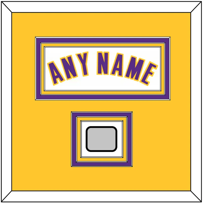 Los Angeles Name & Champions Patch - Alternate White (2002-2018) - Triple Mat 3