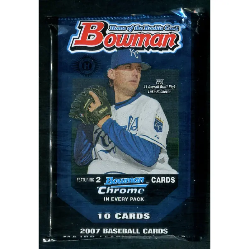 2007 Bowman Baseball Unopened Pack (Hobby) (10)