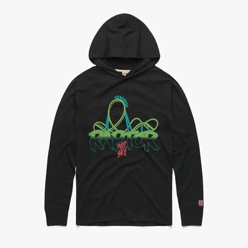 Cedar Point Raptor Rules The Sky Lightweight Hoodie