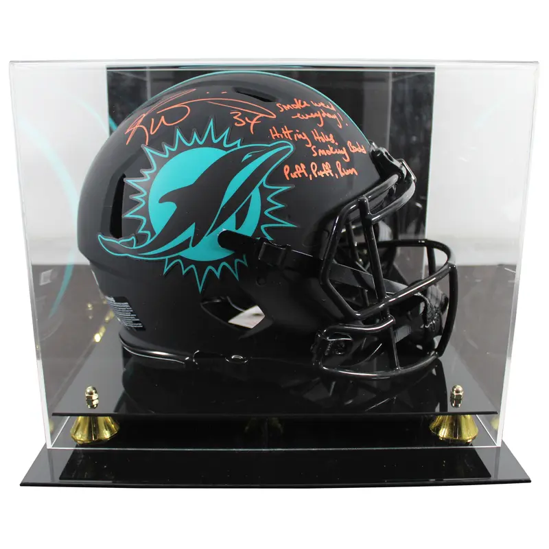 Dolphins Ricky Williams Signed Eclipse F/S Speed Proline Helmet W/ Case BAS Wit