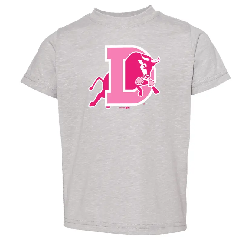 Durham Bulls Toddler Girls Melange D Logo Tee