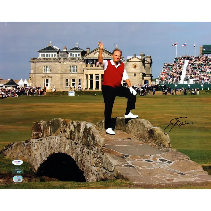 Jack Nicklaus Signed 16X20 Photo Auto Graded Gem 10! GB Holo & PSA/DNA #Y06790