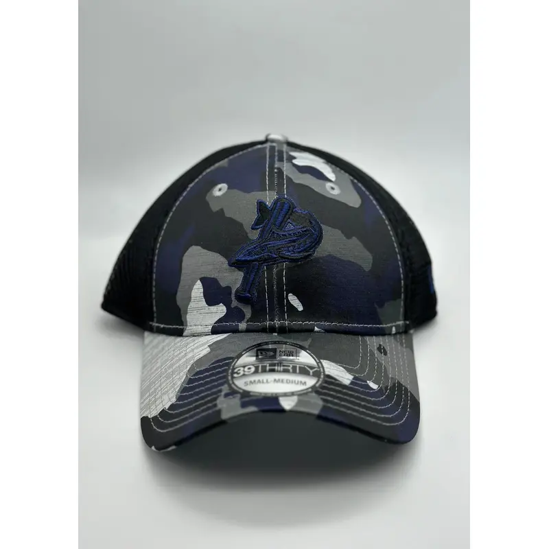 Pensacola Blue Wahoos New Era 39Thirty Camo Hat