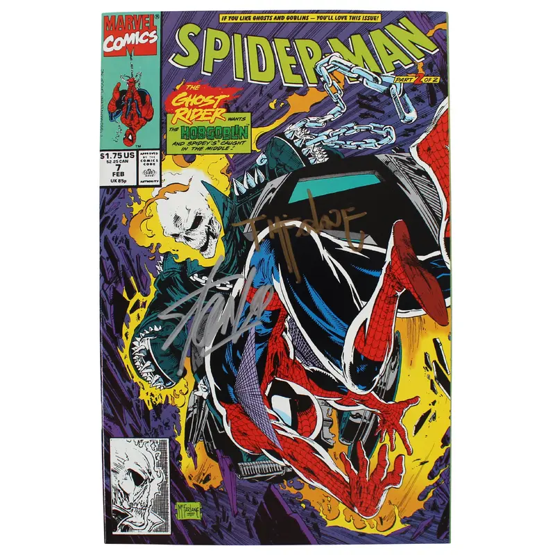 Stan Lee & Todd McFarlane Authentic Signed Spider-Man #7 Comic JSA #XX05177