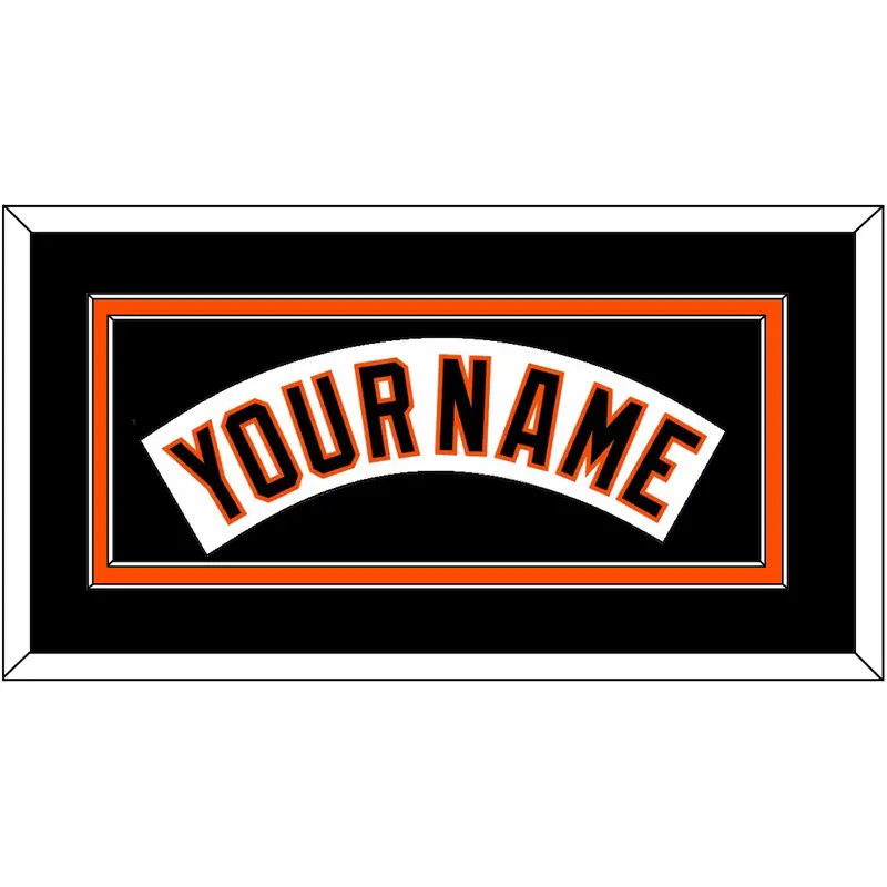 Baltimore Nameplate - Home White (1995-1997) - Double Mat 3