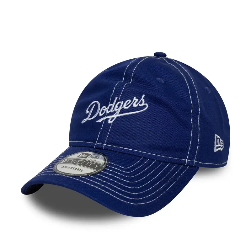 LA Dodgers MLB Contrast Stitch Dark Blue 9TWENTY Adjustable Cap