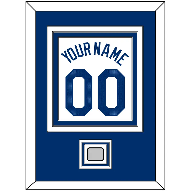 Los Angeles Name, Number & World Series Jersey Patch - Home White - Triple Mat 2