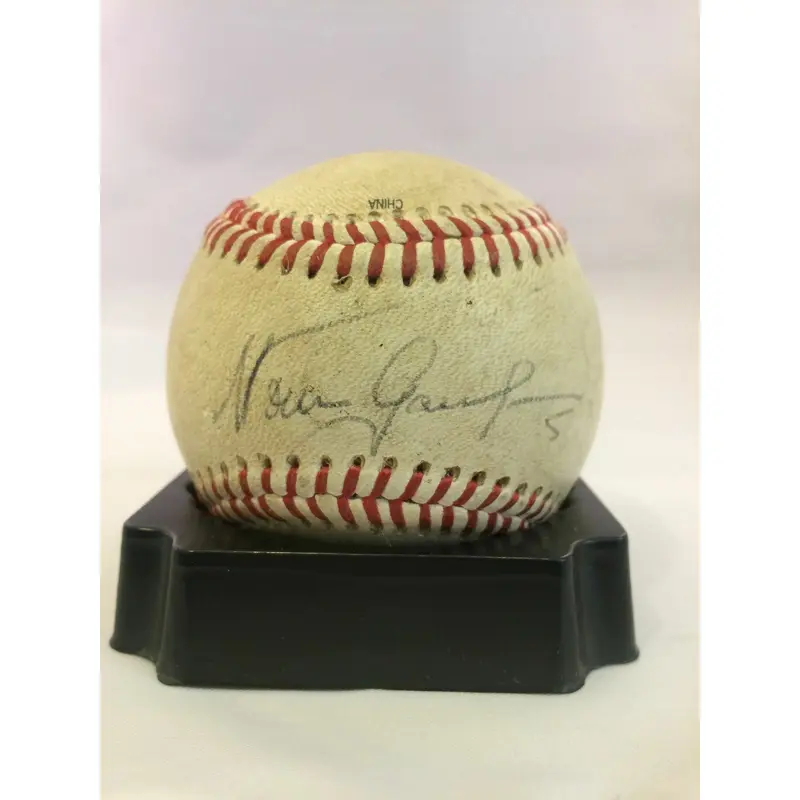 1991 Nomar Garciapara Signed Pre Rookie Game Used Minor League Baseball