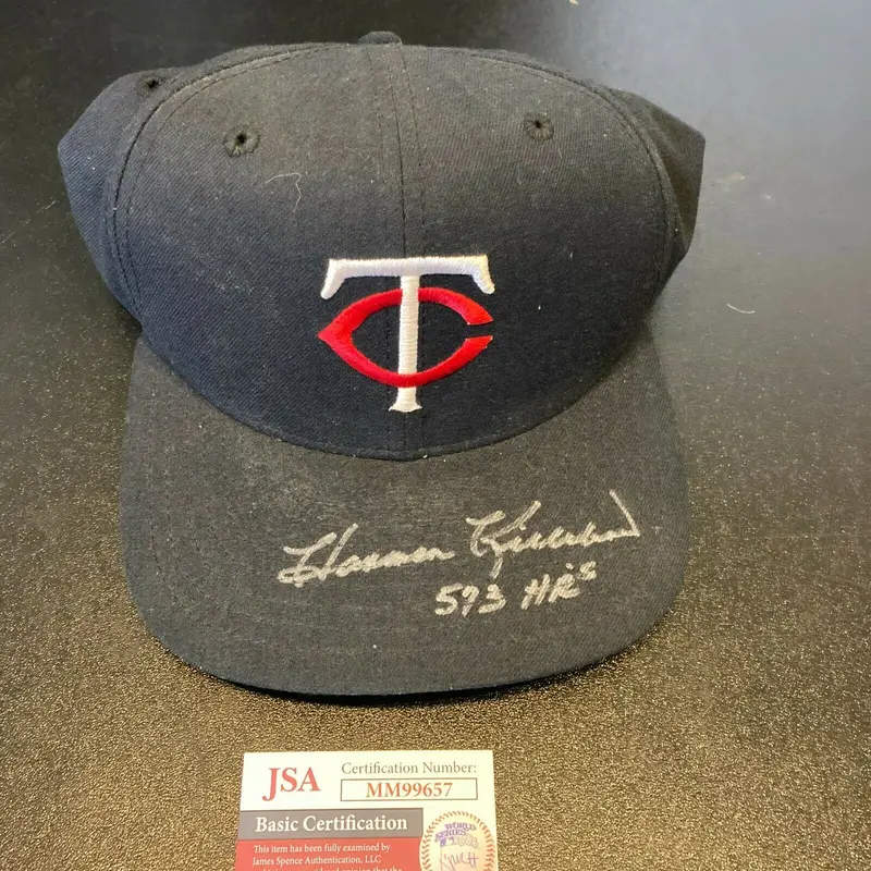 Harmon Killebrew 573 Home Runs Signed Minnesota Twins Baseball Hat JSA COA