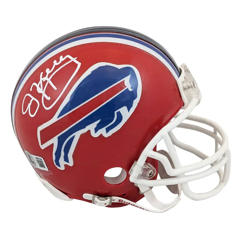 Bills Jim Kelly Authentic Signed VSR4 Rep Mini Helmet BAS Witnessed #2W968156