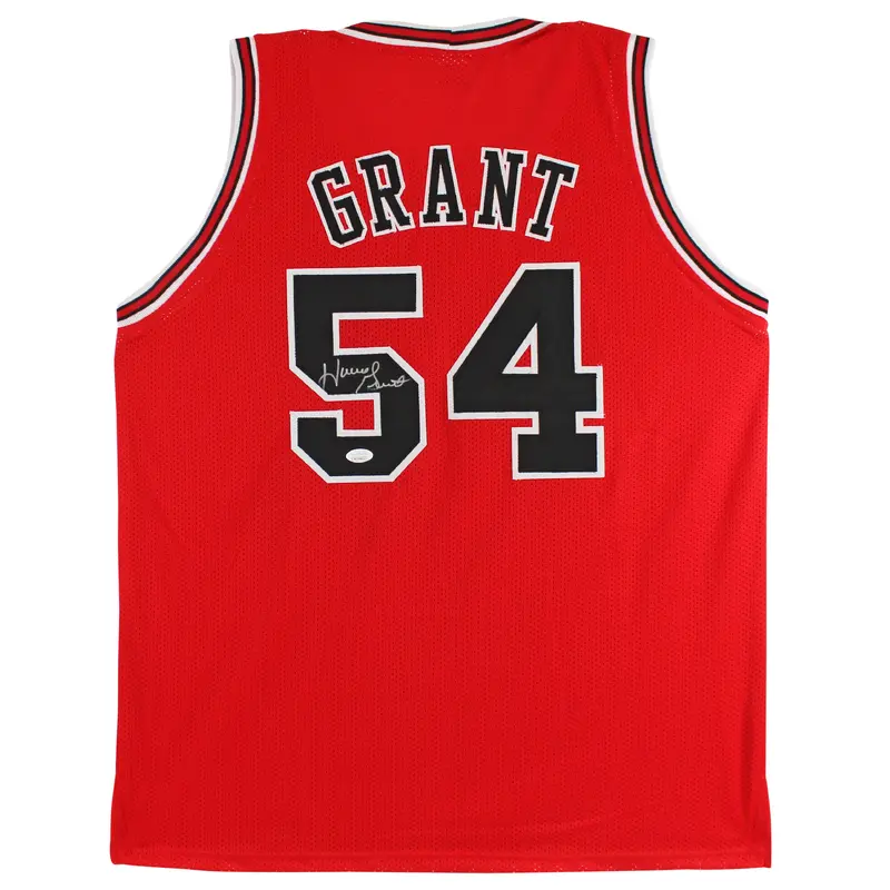Horace Grant Authentic Signed Red Pro Style Jersey Autographed JSA Witness