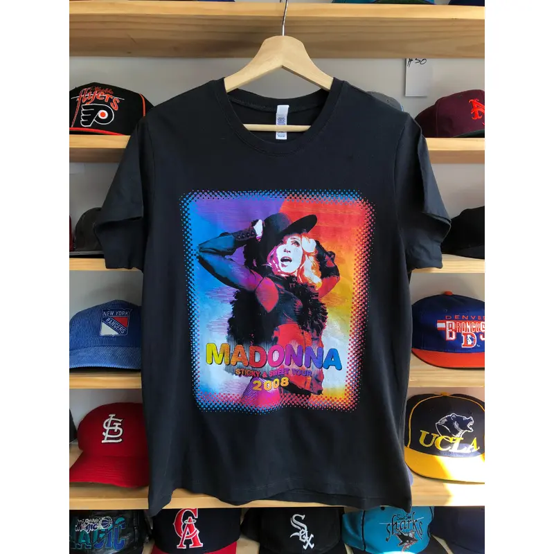 Vintage 2008 Madonna Sticky & Sweet Tour Tee Womens Size XL