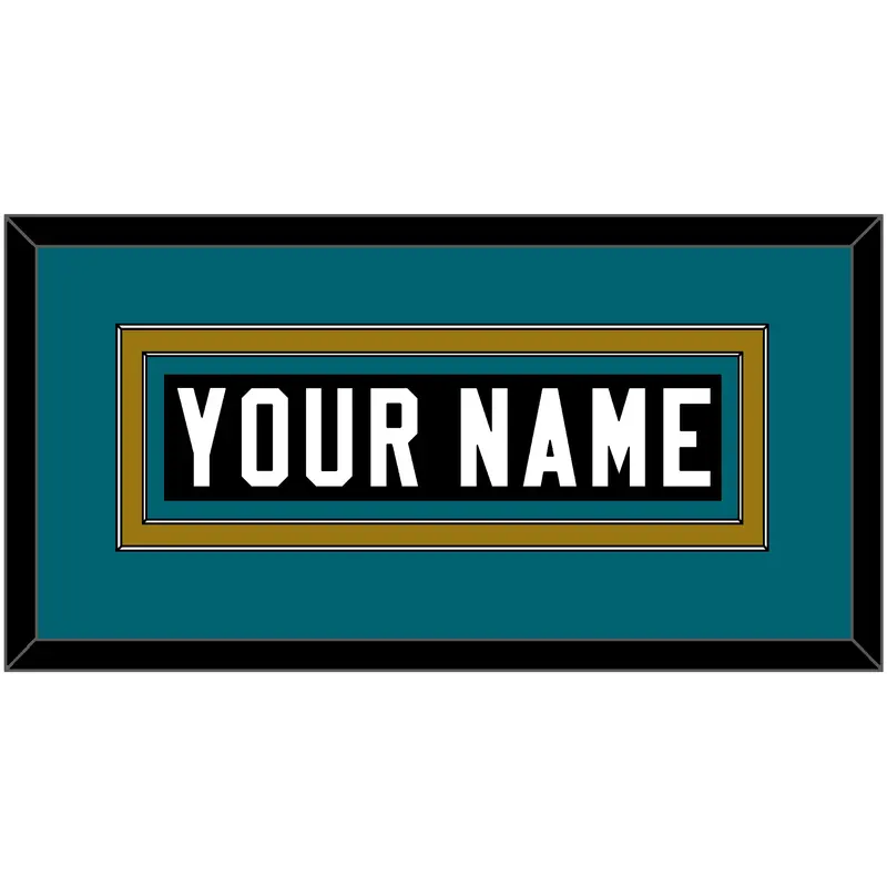 Jacksonville Nameplate - Alternate Black - Double Mat 3