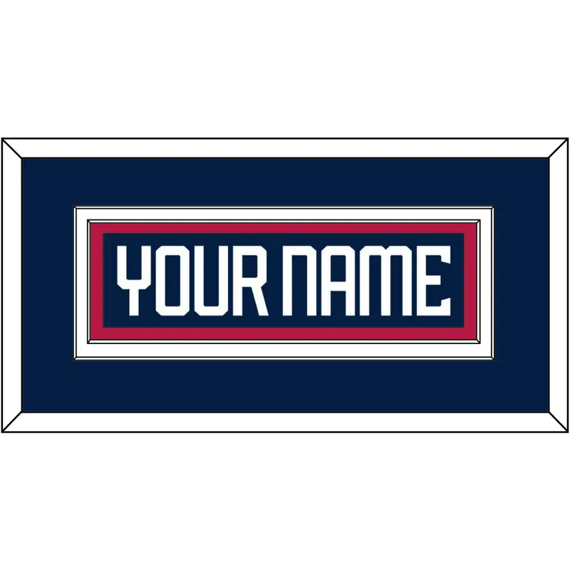 United States Mens Hockey Nameplate - 2025 4 Nations Blue - Double Mat 3