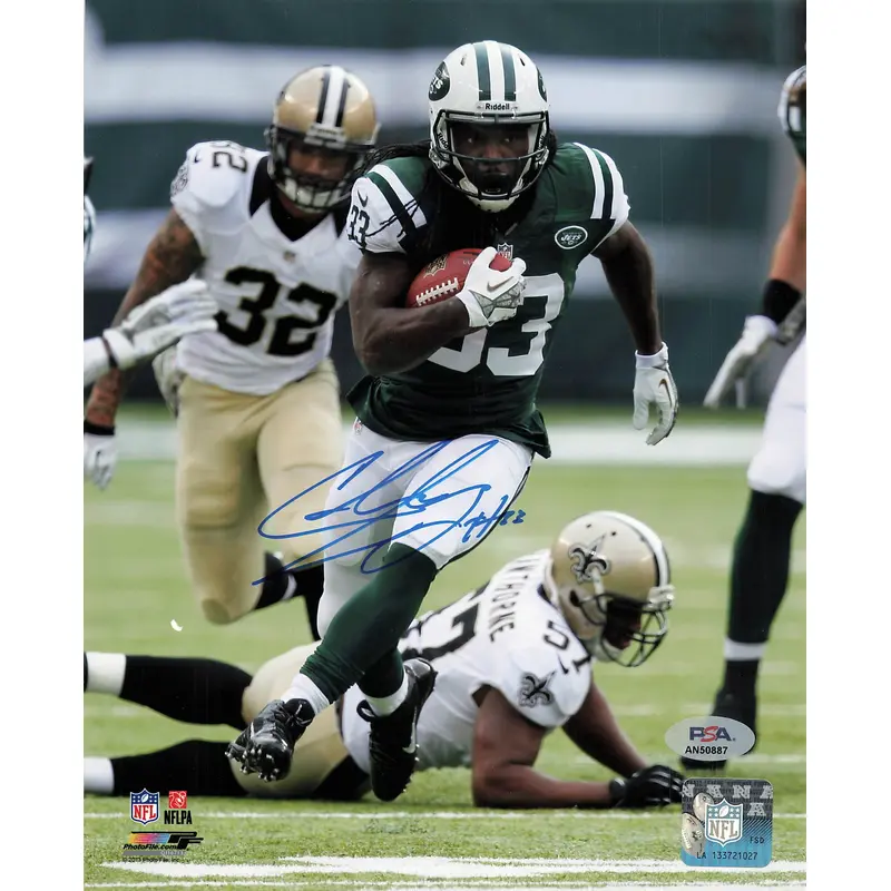 Chris Ivory signed 8x10 photo PSA/DNA New York Jets Autographed