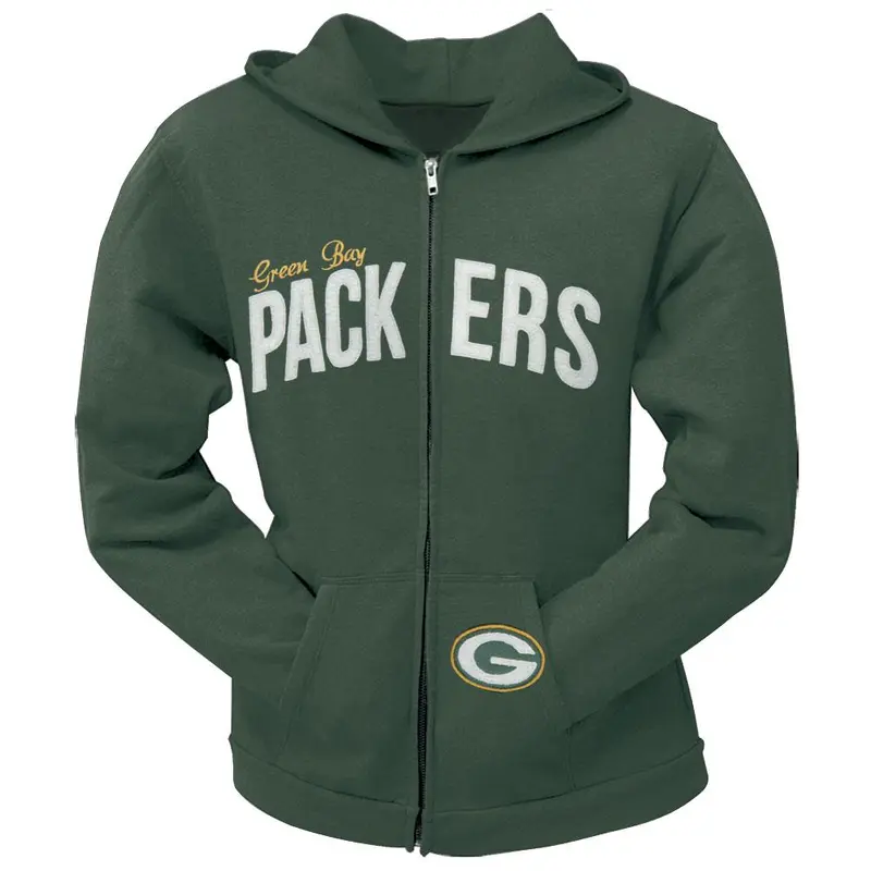 Green Bay Packers - Pep Rally Premium Juniors Full Zip Hoodie