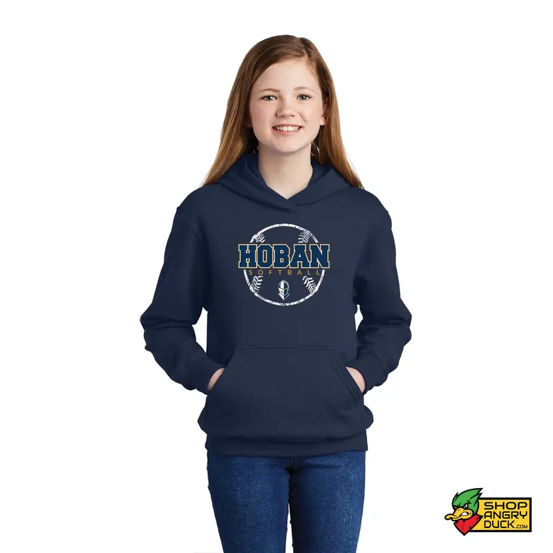 Hoban Softball Ball Logo Youth Hoodie