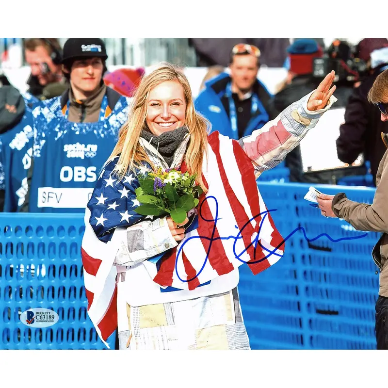 Jamie Anderson USA Olympic Snowboarder Authentic Signed 8x10 Photo BAS #C63189