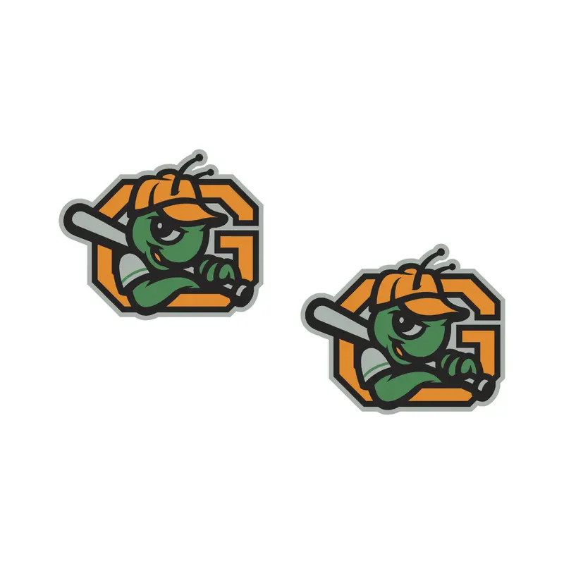 Block G Logo Post Earrings