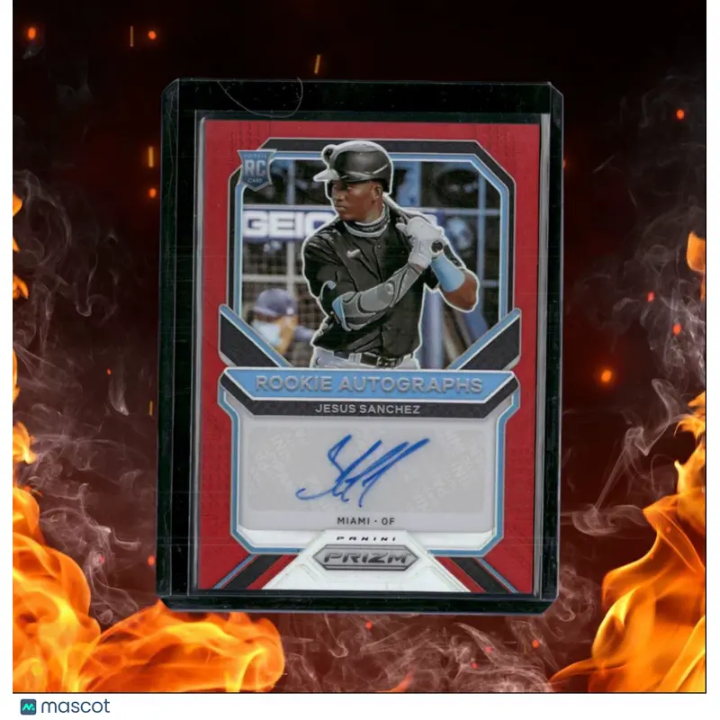 2021 Panini Prizm Jesus Sanchez Red Prizm Rookie Auto 40/99 #RA-JE