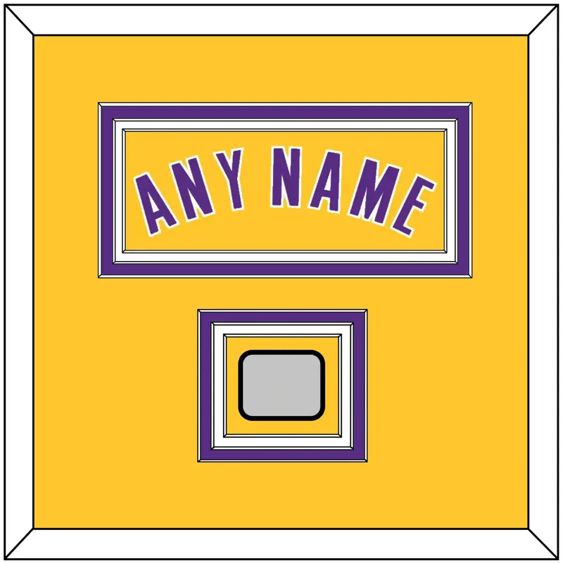 Los Angeles Name & Champions Patch - Home Yellow (1999-2018) - Triple Mat 2