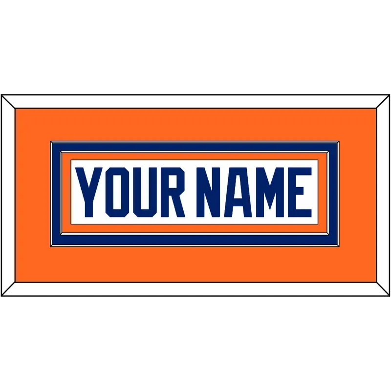 Edmonton Nameplate - Home White (1981-1994) - Double Mat 3