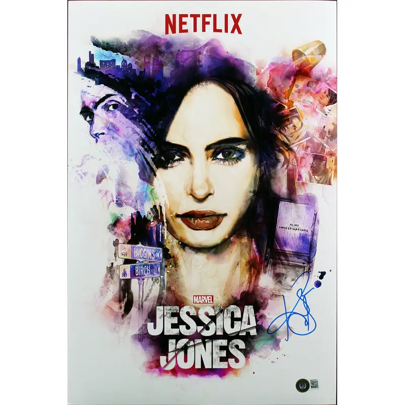 Krysten Ritter Jessica Jones Authentic Signed 12x18 Photo BAS #BB22893