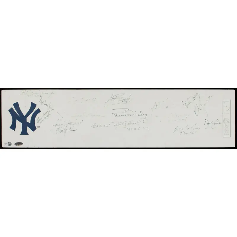 Mariano Rivera New York Yankees Greats Signed Pitching Rubber Steiner COA