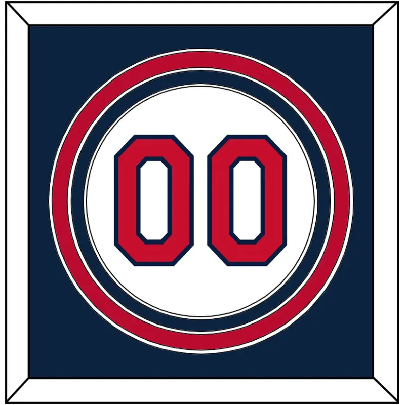 Cleveland Number - Home White (2012-2021) - Triple Mat 2