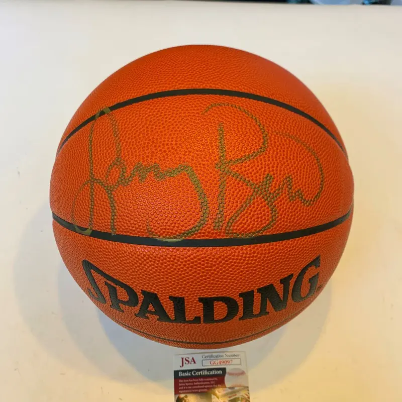 Larry Bird Signed Authentic Spalding NBA Game Basketball JSA COA & UDA Hologram