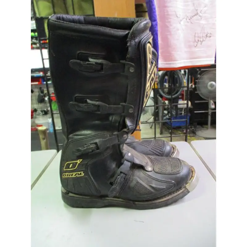 Used Oneal Element Motorcross Boots Adult Size 11 - crack on ankle